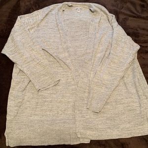 Heather gray cardigan